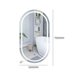 EMITTO LED Wall Mirror Oval Anti-fog 50x75cm-2018816856063873026