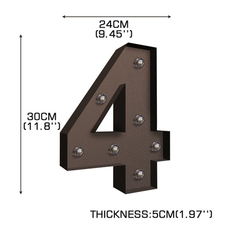 LED Metal Number Lights Free Standing-2006733354338226178