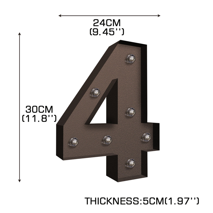 LED Metal Number Lights Free Standing-2006733354338226178