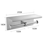 Toilet Paper Holder Double Roll Stainless-2018816660294733826
