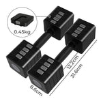 Centra A Pair 2.8KG-10KG Dumbbells Black-2018816875621912578