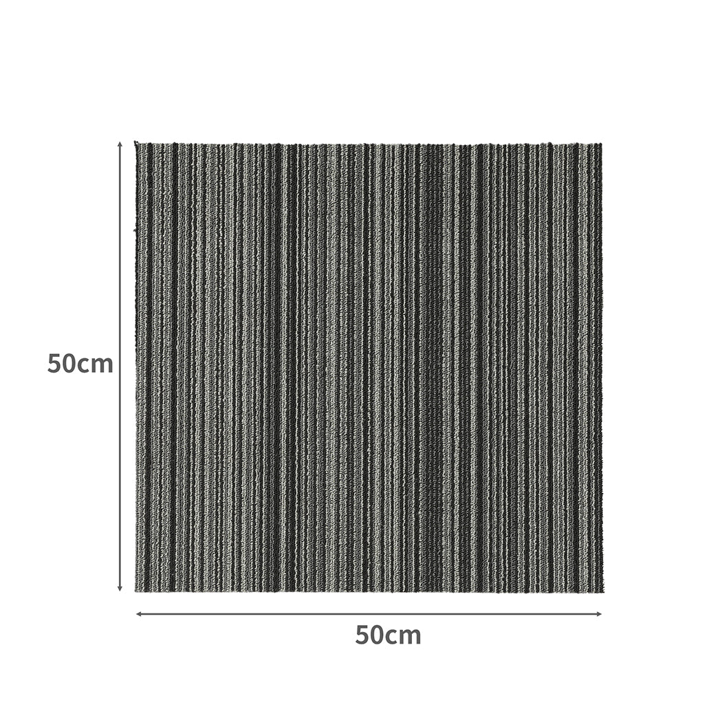 Marlow 20x Carpet Tiles 5m2 Box Heavy Black-2018816860090404866