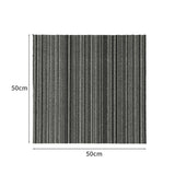 Marlow 20x Carpet Tiles 5m2 Box Heavy Black - Front View