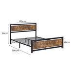 Levede Metal Bed Frame Mattress Base Double-2006733225120108546