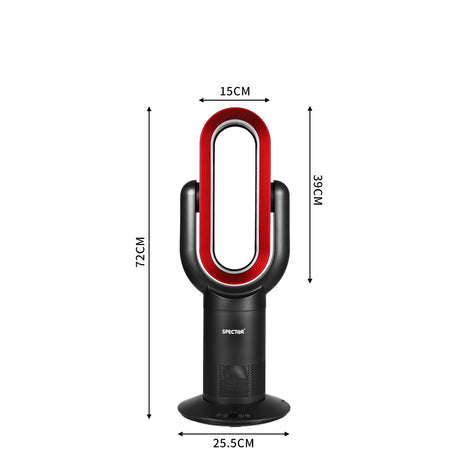 Spector Bladeless Fan Cooler Heater Red-2018816871096258562