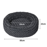 PaWz Calming Dog Bed Warm Soft Plush L Dark Grey Large-2006732983616278530
