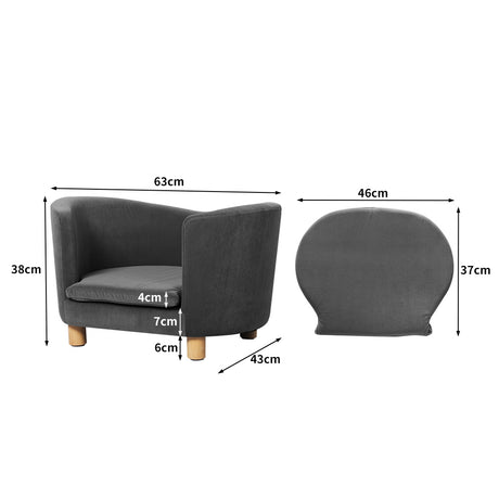 PaWz Luxury Elevated Sofa Anti-slip Grey-2006732966373494786