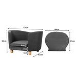 PaWz Luxury Elevated Sofa Anti-slip Grey-2006732966373494786