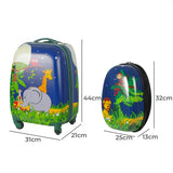 BoPeep 16''13'' 2PCS Kids Luggage Set Jungle - Front View
