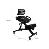 Levede Kneeling Chair Office Ergonomic Black-2006733286877040642