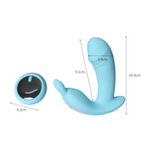 Urway Rabbit Vibrator Wireless Control Blue - Front View