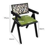 Levede Dining Chair Retro Backrest Chair x6 - Front View
