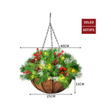 Santaco Christmas Hanging Basket Ornaments 25CM-2006732942675677186