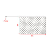 320LED Fairy Lights Net Mesh Curtain Cool white-2018816704326537218