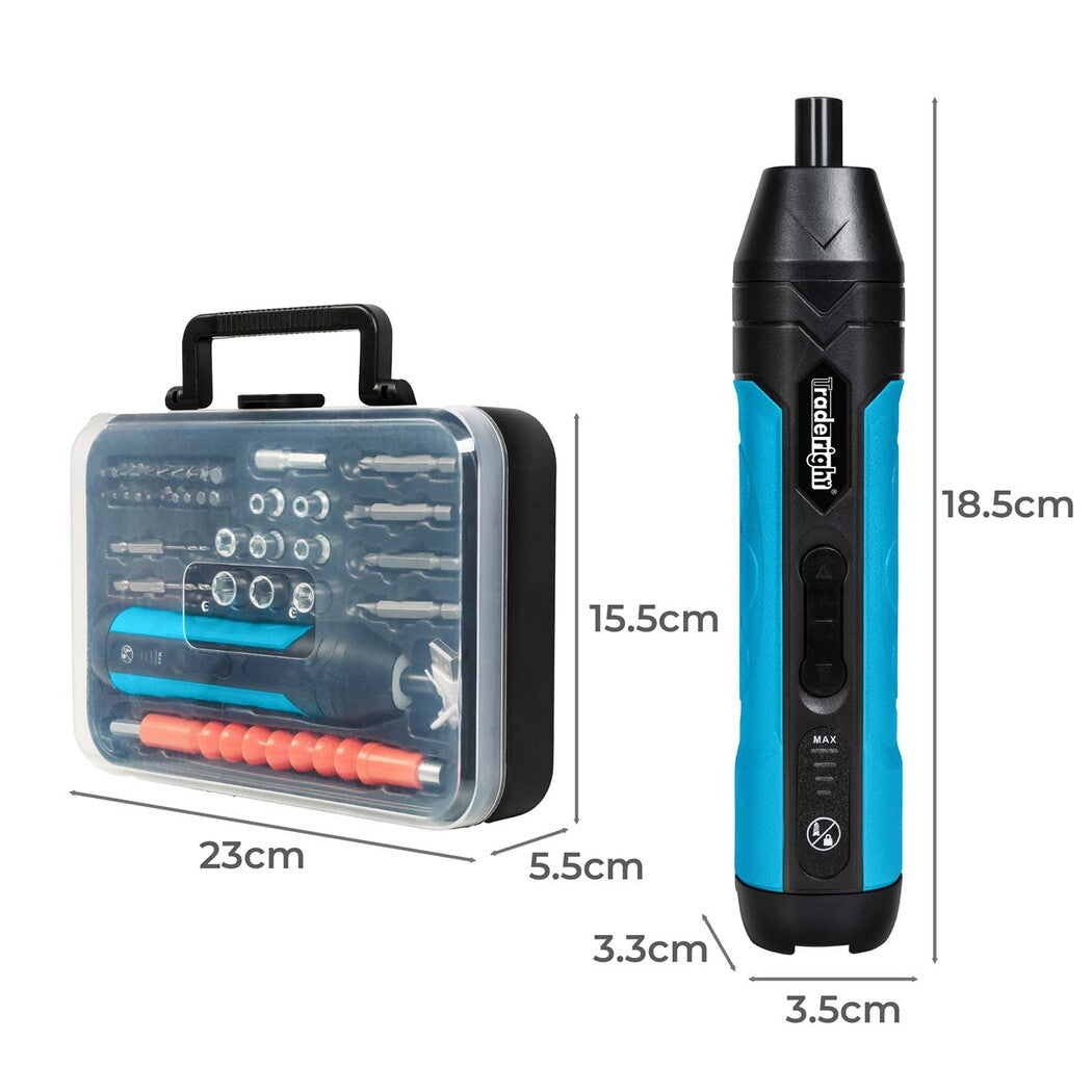 Traderight 4V 37PCS Cordless Screwdriver 1500mAh 300RPM-1960920172780982274