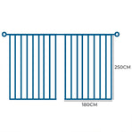 Marlow 2XBlockout Curtains Chenille 180x250 Blue CD1016-180x250-DG-2006733255721750530