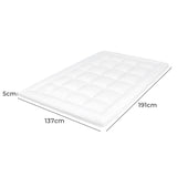 Dreamz Mattress Topper Pillowtop Cover Bed Protector Double - Front View