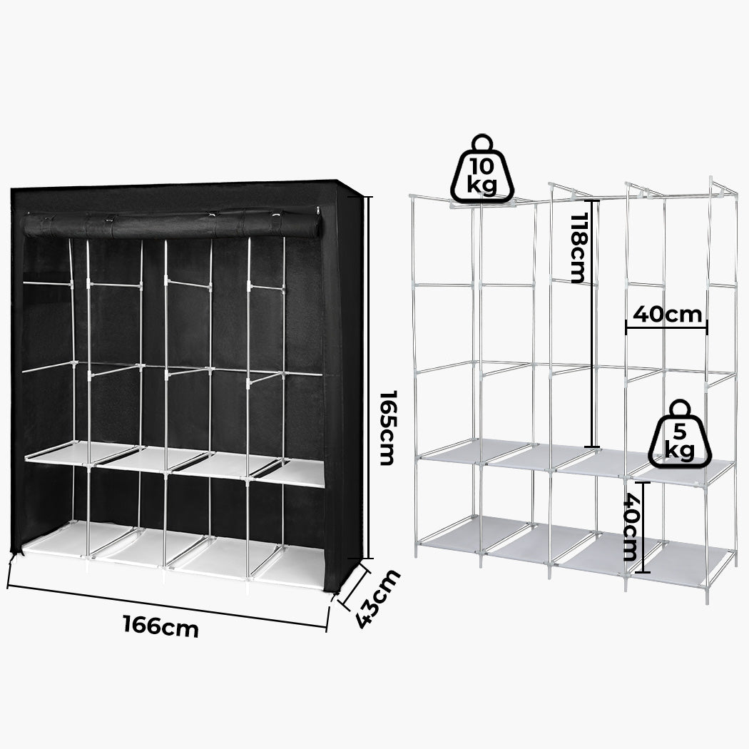 Levede Portable Closet Wardrobe Organizers 166CM-1954802471075450882
