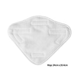5PCS Mop Cloth Steam Cleaner Handheld White,Blue - Front View