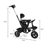 BoPeep Kids Tricycle Ride On Trike Toddler Black-2006733203628494850