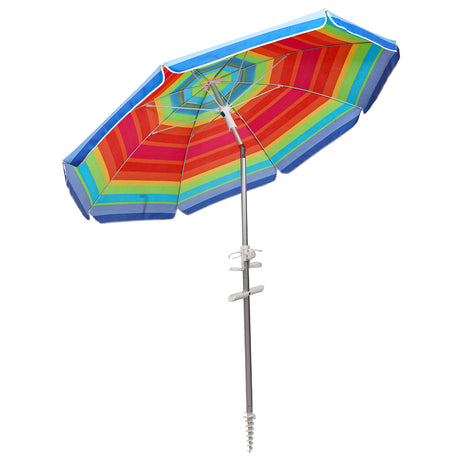 Mountview 2M Outdoor Beach Umbrellas Sand Colorful-2006732891937181697