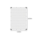 Manan Tarp Tarpaulin 200GSM Camping 4.3mx6.1m - Front View