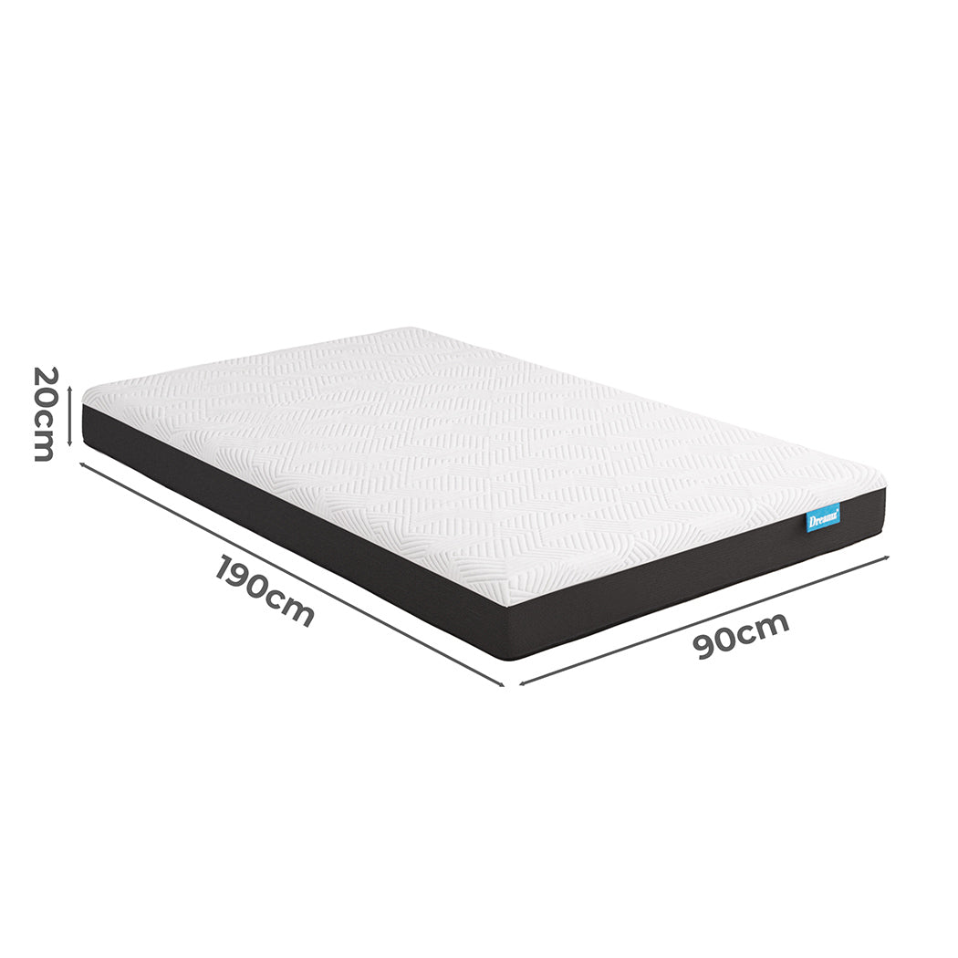 Dreamz Mattress Gel Memory Breathable Single-1954802370814808066
