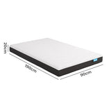 Dreamz Mattress Gel Memory Breathable Single - Front View