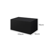 Marlow Outdoor Furniture Cover Garden Black 10cm Extension - Front View