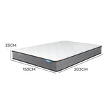 Dreamz Spring Mattress Pocket Bed Top Queen - Front View