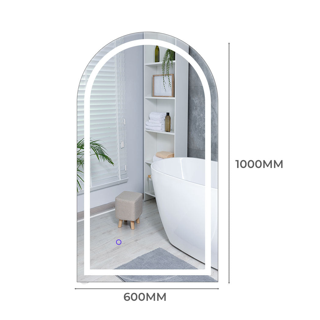 EMITTO Arch Wall Mirror LED Lighted 60*100cm 60x100-2018816864171462658