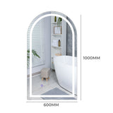 EMITTO Arch Wall Mirror LED Lighted 60*100cm 60x100 - Front View