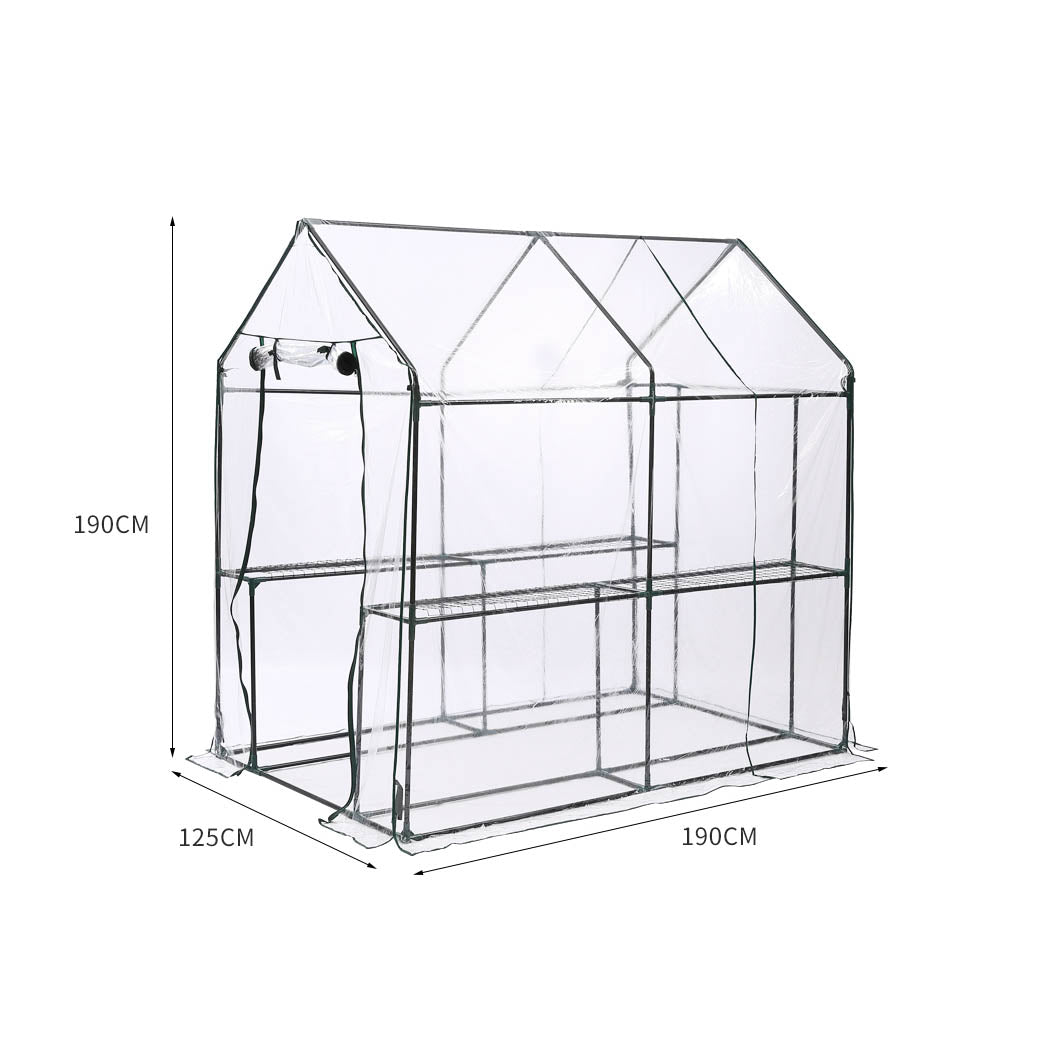 Levede 2 Tier Walk In Greenhouse Garden-2006732930633830402