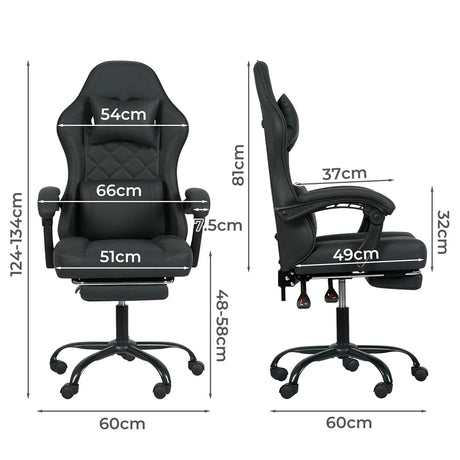 Levede Office Chair High Back Suede Fabric Gaming Chair-2006733418200698882
