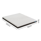 Dreamz Queen Mattress Gel Memory Foam Cooling Breathable 15cm Medium Firm - Front View