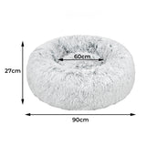 PaWz Replaceable Cover For Dog Calming L Charcoal Cover Large - Front View