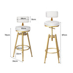 Levede 4x Bar Stools Swivel Kitchen Bar Chair White-2018816899323924482