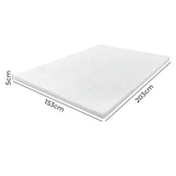 Dreamz Memory Foam Mattress Topper King Single 5cm-2017004948172181506