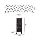 Garden Security Fence Gate Gate Metal Brown-2018816904071876610
