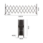 Garden Security Fence Gate Gate Metal Brown-2018816904071876610