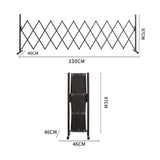 Garden Security Fence Gate Gate Metal Brown - Front View