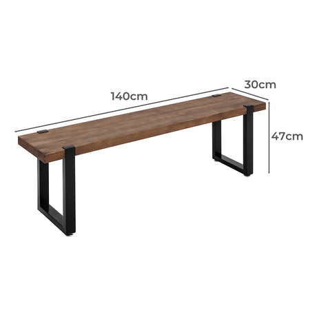 Levede 2x Dining Bench Chairs Wooden 140cm-2006733261165957122