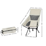 Levede Camping Chair Folding Outdoor Large Beige-2018816679940853762