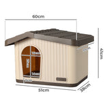Pawz Plastic Dog Cage Kennel for Small Dogs with Vent - Front View