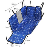 PaWz Pet Back Car Seat Cover Hammock Blue-2006732970454552578