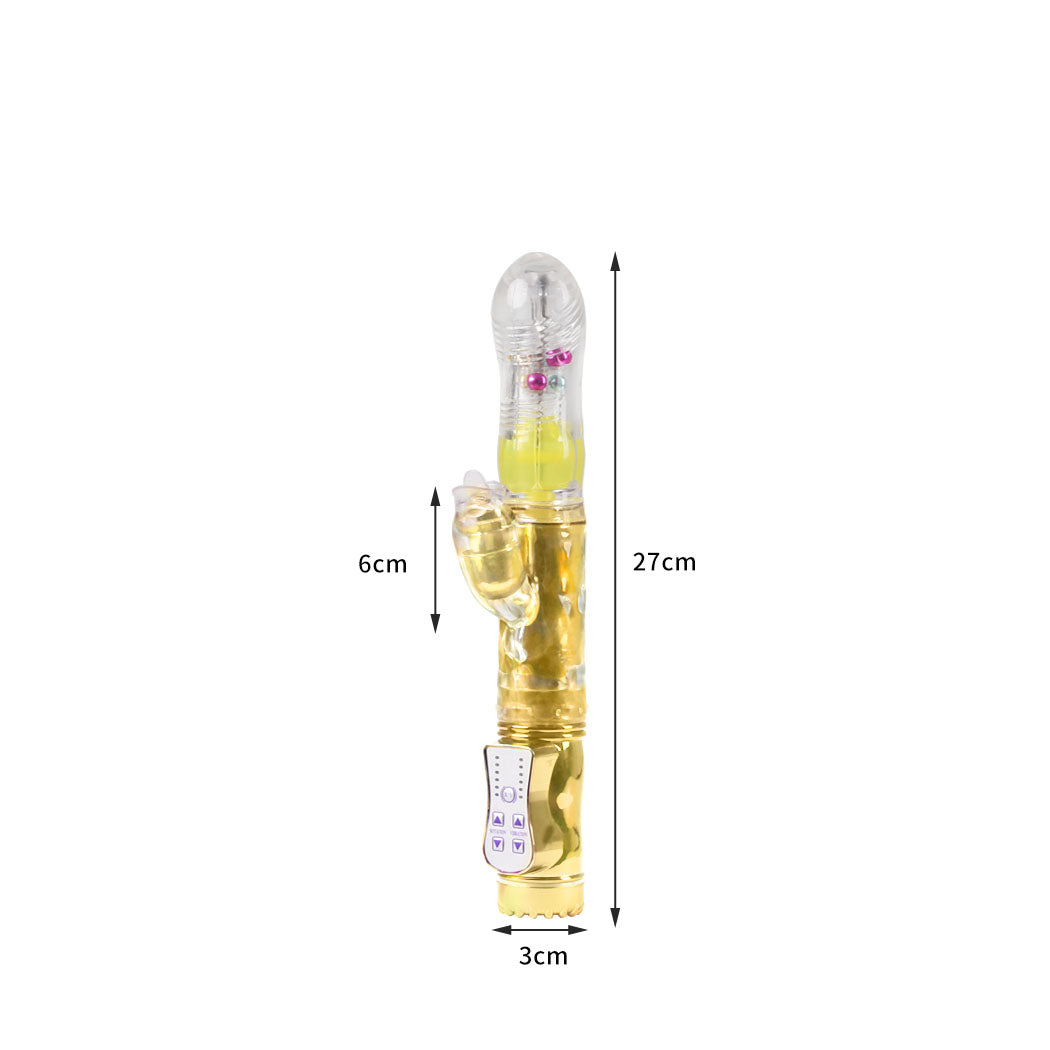 Urway Rabbit Vibrator Masturbator Thrusting Gold-2018816654041026562