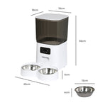 PaWz 5L Auto Pet Feeder Automatic Camera Wi-Fi White-2006733005900615682