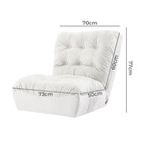 Levede Accent Chair Lounge Sofa Bed - Front View