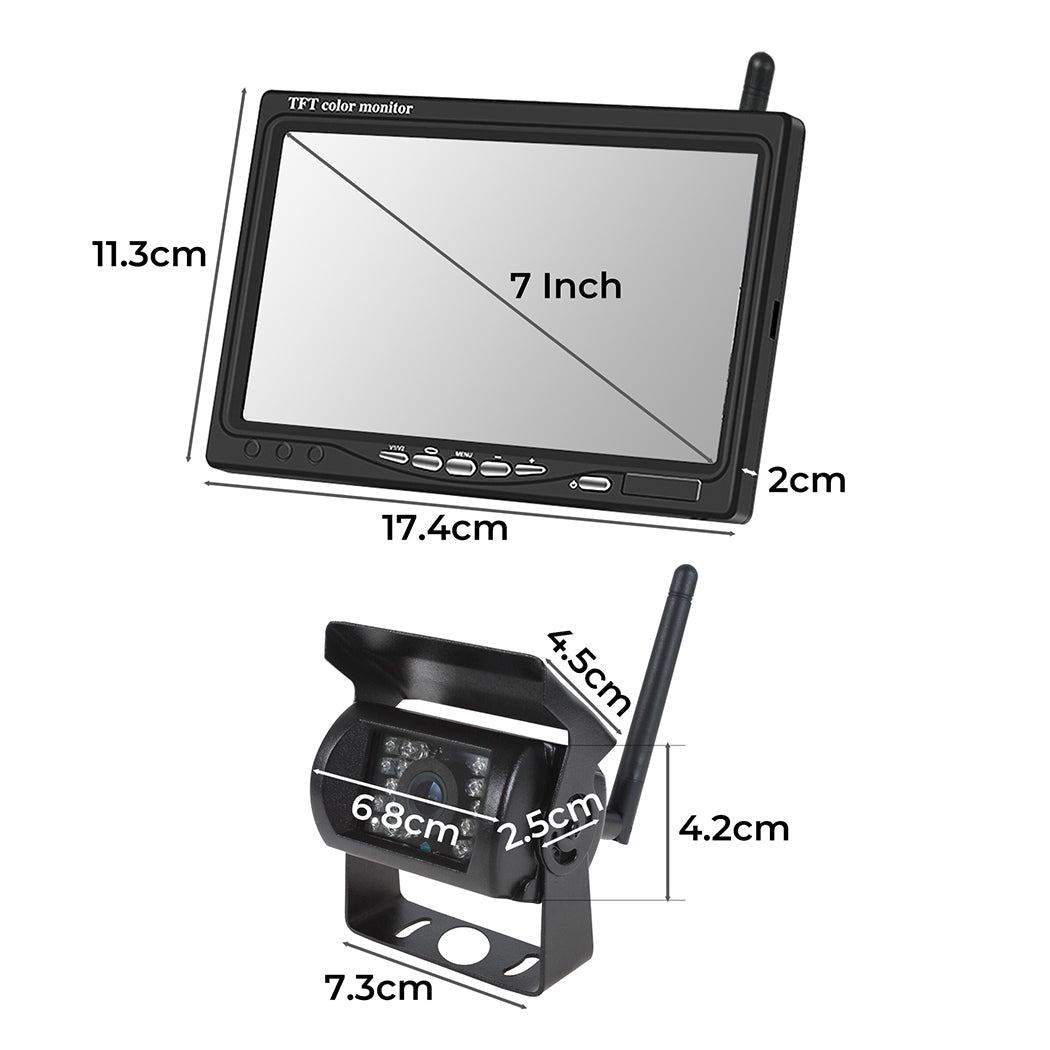 7" Wireless Rear View Monitor +2 WIFI-2006733248142643202