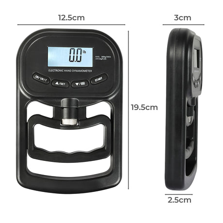 Centra Electronic Hand Dynamometer Grip Black-1954802468244295682